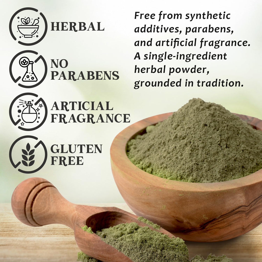 Bhringraj Powder – 8 Oz | 100% Pure Eclipta Alba | Ayurvedic Hair Care | For DIY Masks & Herbal Oils