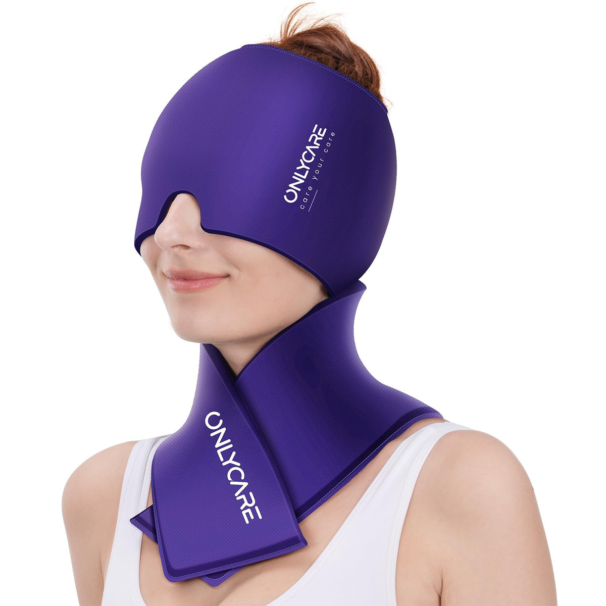 ONLYCARE Migraine Relief Cap and Neck Ice Pack Wrap Gel Package