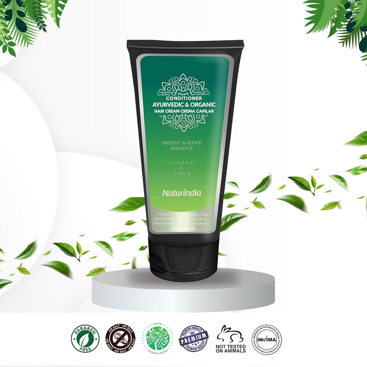 Deep Conditioner for Damage Dry Hair Ayurvedic treatment Organic with ALOE SHIKAKAI and AMLA plants For Women