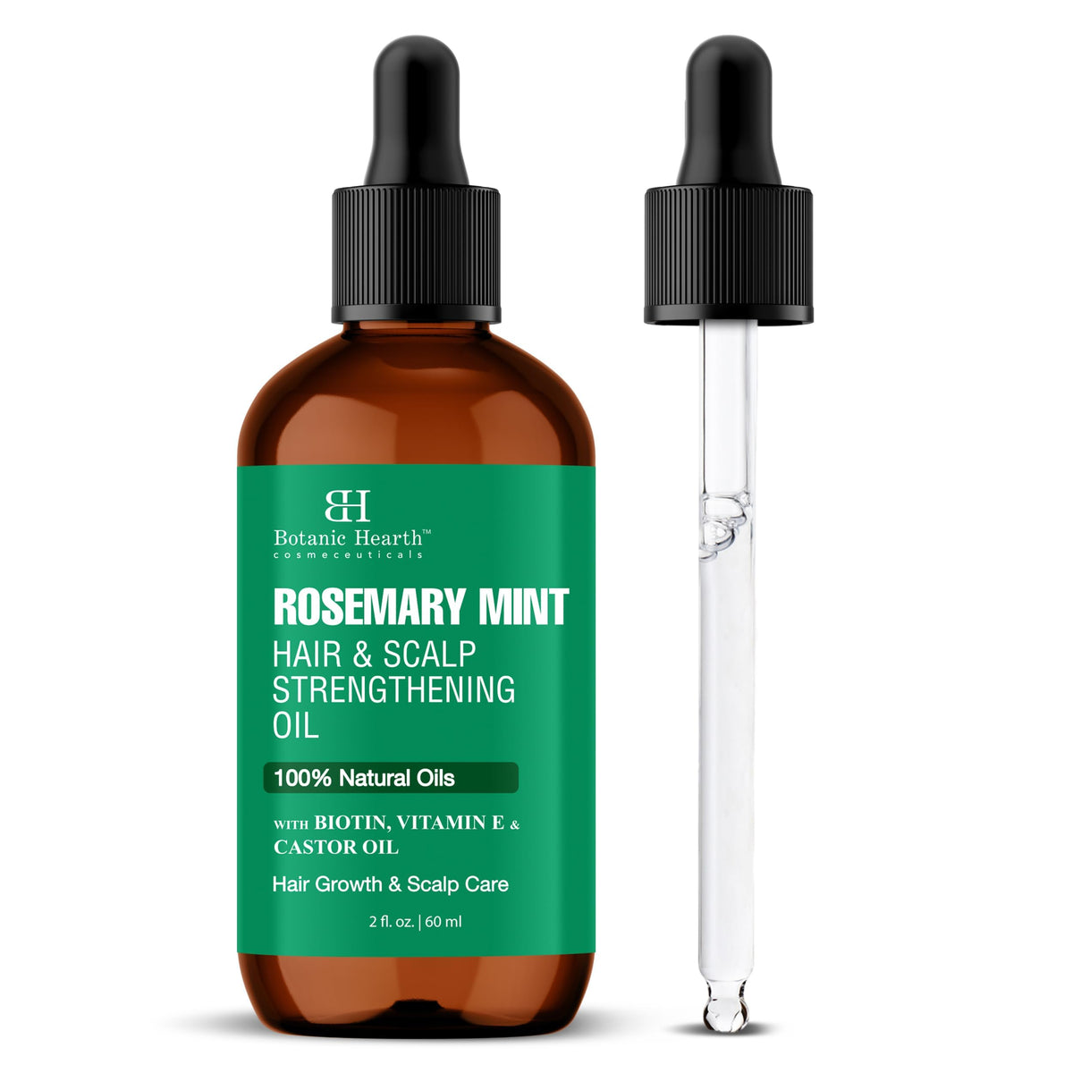 Botanic Hearth Bhringraj & Amla Hair Oil - 6.7 fl oz | Nourishing Scalp & Hair Oil for Dry, Frizzy Hair | Supports Fuller-Looking Hair & Shine | Lightweight Botanical Formula