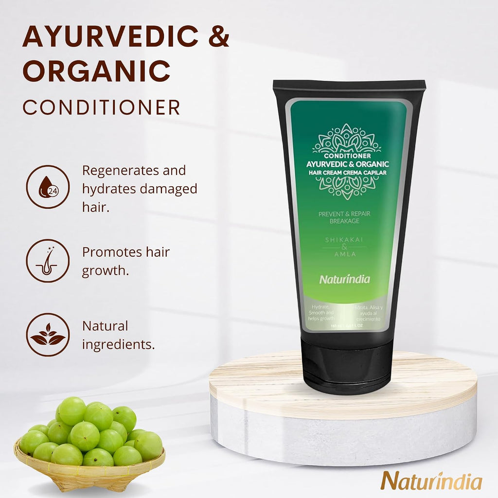 Deep Conditioner for Damage Dry Hair Ayurvedic treatment Organic with ALOE SHIKAKAI and AMLA plants For Women