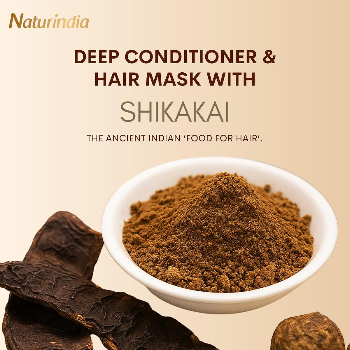 Deep Conditioner for Damage Dry Hair Ayurvedic treatment Organic with ALOE SHIKAKAI and AMLA plants For Women