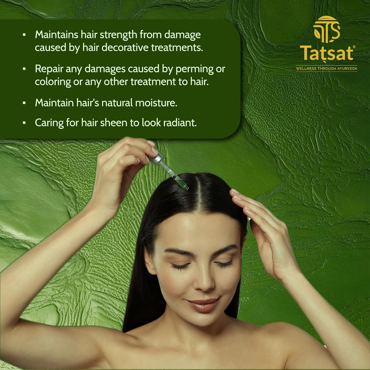 Tatsat Ayurvedic Neelibhringadi Hair Growth Serum- 30ml | Premium Organic Men & Women Hair Serum | Modern Hair Care Needs | Exquisite Hair and Scalp Nourishing Serum | Natural Solution for Hair Growth