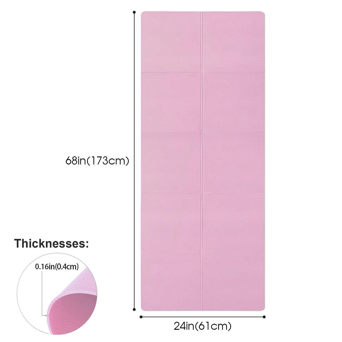 PranaRelief Non-Slip Yoga Mat (4mm)