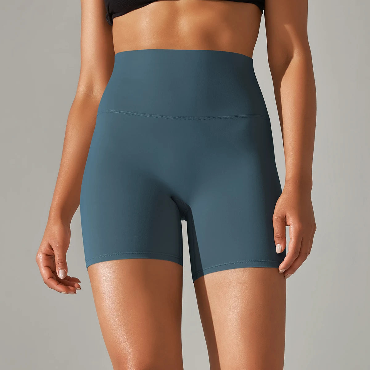 PranaRelief Seamless High-Waisted Yoga Shorts – Breathable Summer Workout Shorts