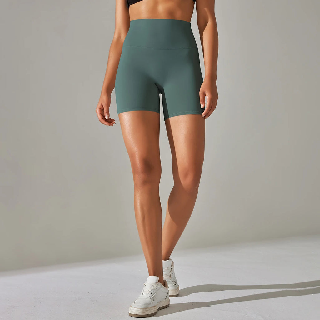 PranaRelief Seamless High-Waisted Yoga Shorts – Breathable Summer Workout Shorts