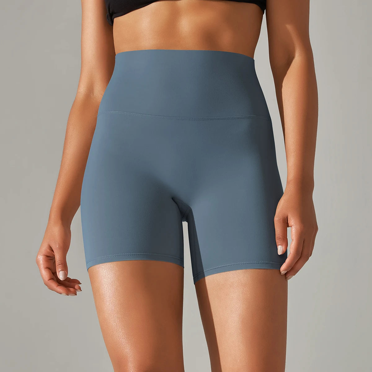 PranaRelief Seamless High-Waisted Yoga Shorts – Breathable Summer Workout Shorts