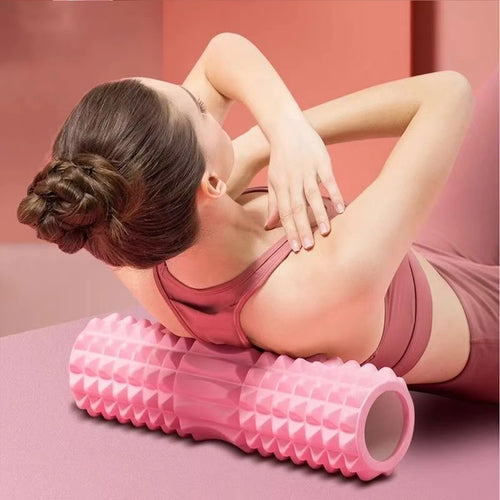 PranaRelief 45cm Yoga Foam Roller Set – Professional Pilates Block & Muscle Massage Tools
