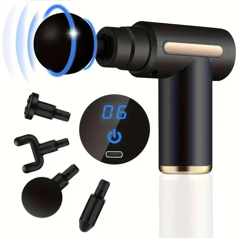 PranaRelief Professional Muscle Massage Gun – 99 Speed Deep Tissue Massager for Neck & Back