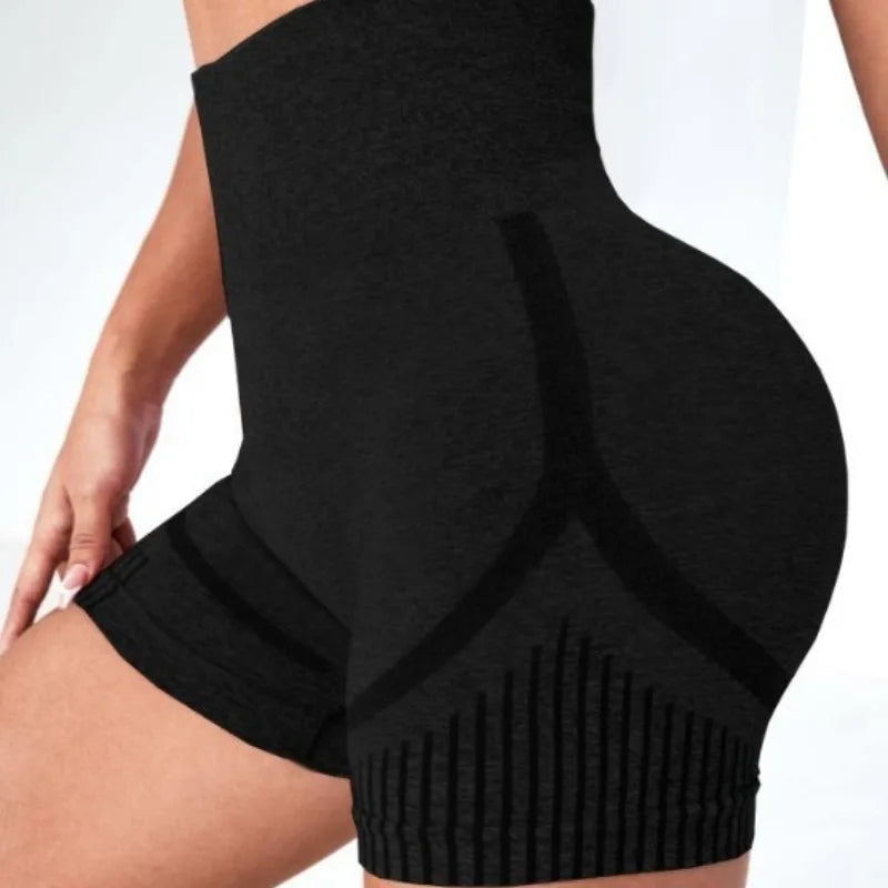 PranaRelief Seamless High-Waisted Yoga Shorts – High-Elasticity Squat-Proof Sports Shorts, Quick-Drying Gym Workout & Casual Biker Shorts for Women