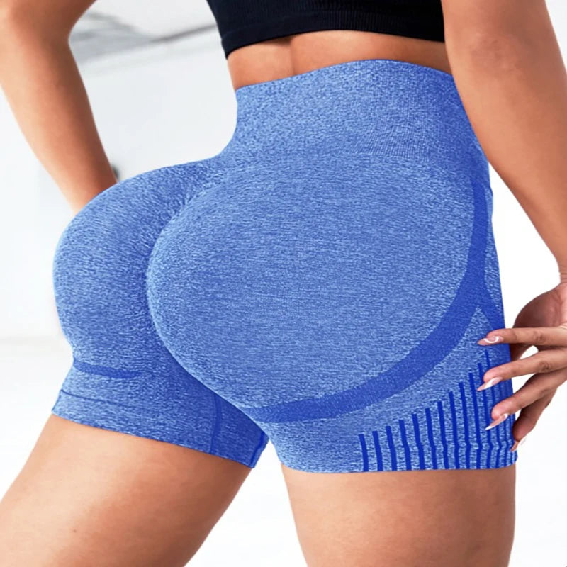 PranaRelief Seamless High-Waisted Yoga Shorts – High-Elasticity Squat-Proof Sports Shorts, Quick-Drying Gym Workout & Casual Biker Shorts for Women
