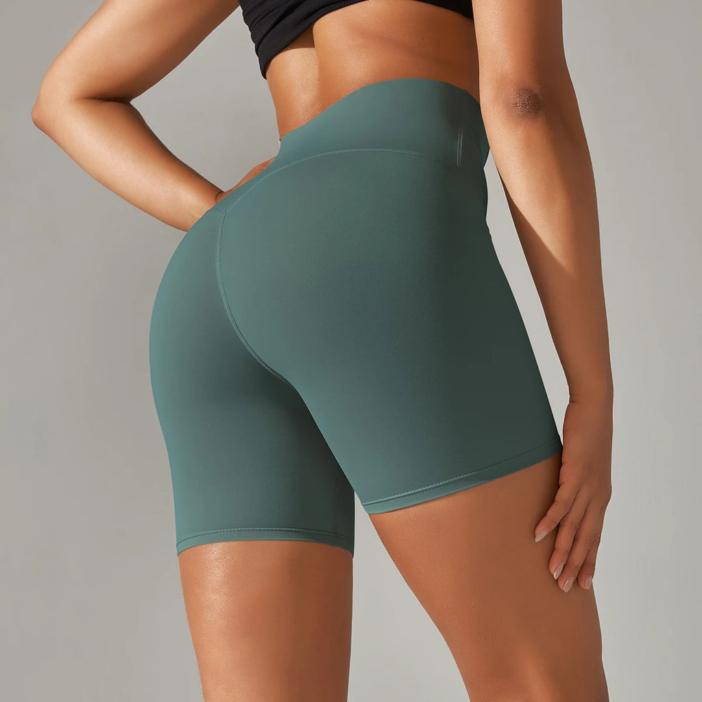 PranaRelief Seamless High-Waisted Yoga Shorts – Breathable Summer Workout Shorts