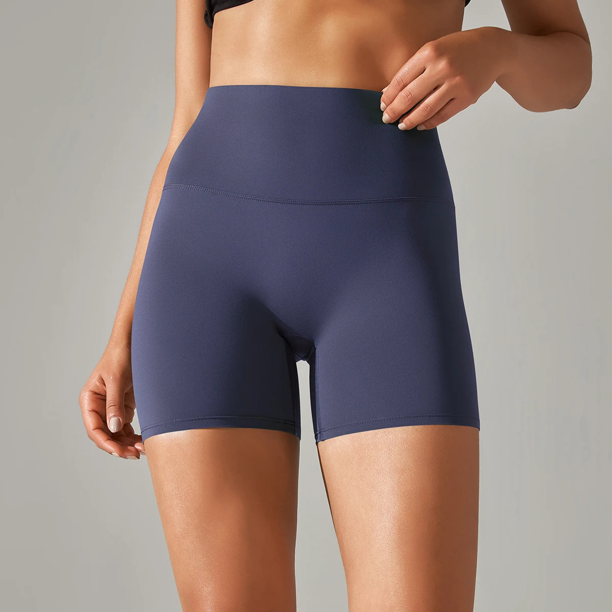 PranaRelief Seamless High-Waisted Yoga Shorts – Breathable Summer Workout Shorts
