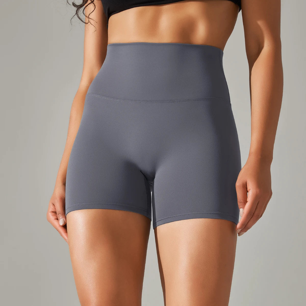 PranaRelief Seamless High-Waisted Yoga Shorts – Breathable Summer Workout Shorts