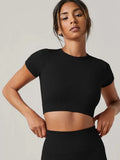 PranaRelief Seamless Yoga T-Shirt – Breathable Quick-Dry Sports Top for Women
