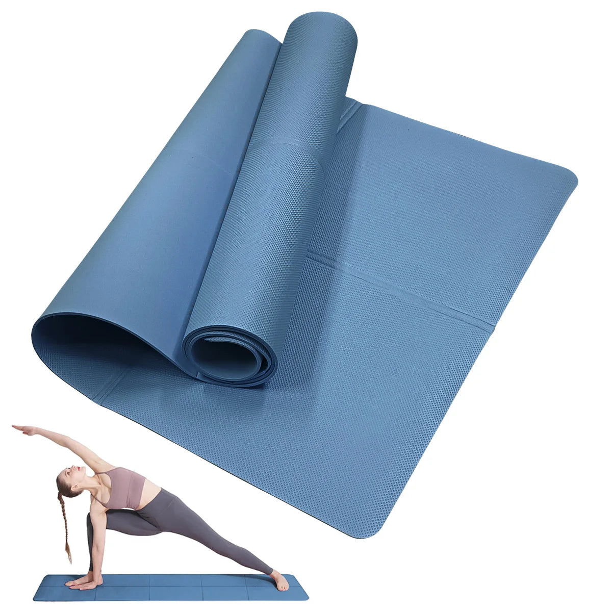 PranaRelief Non-Slip Yoga Mat (4mm)