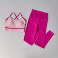 PranaRelief 2-Piece Seamless Yoga Set – High-Waist Leggings & Sports Bra
