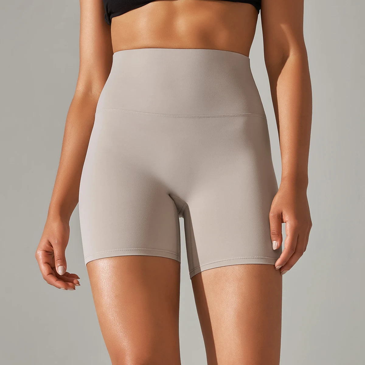 PranaRelief Seamless High-Waisted Yoga Shorts – Breathable Summer Workout Shorts