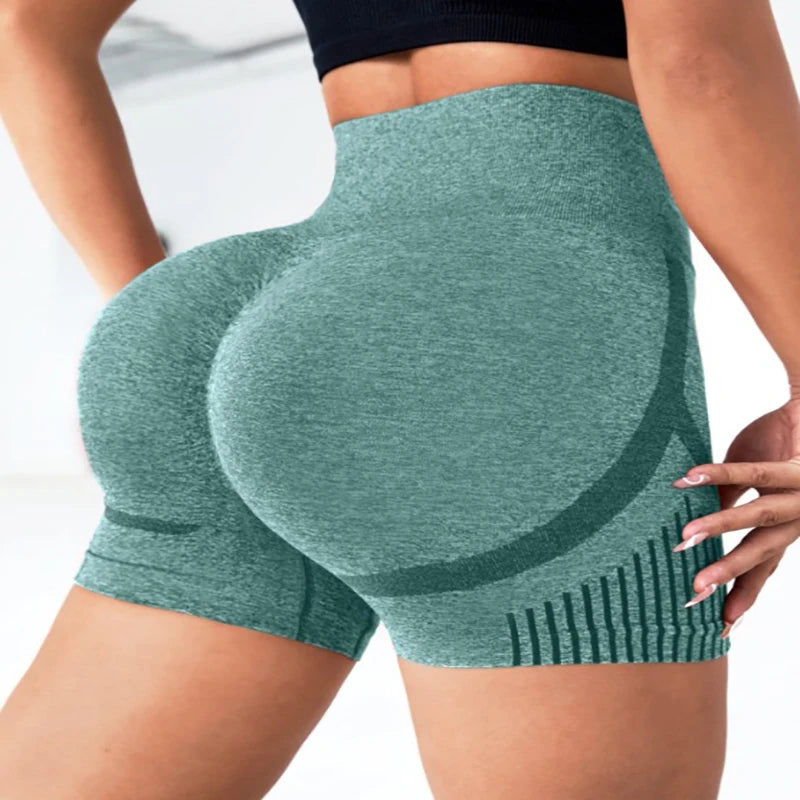 PranaRelief Seamless High-Waisted Yoga Shorts – High-Elasticity Squat-Proof Sports Shorts, Quick-Drying Gym Workout & Casual Biker Shorts for Women