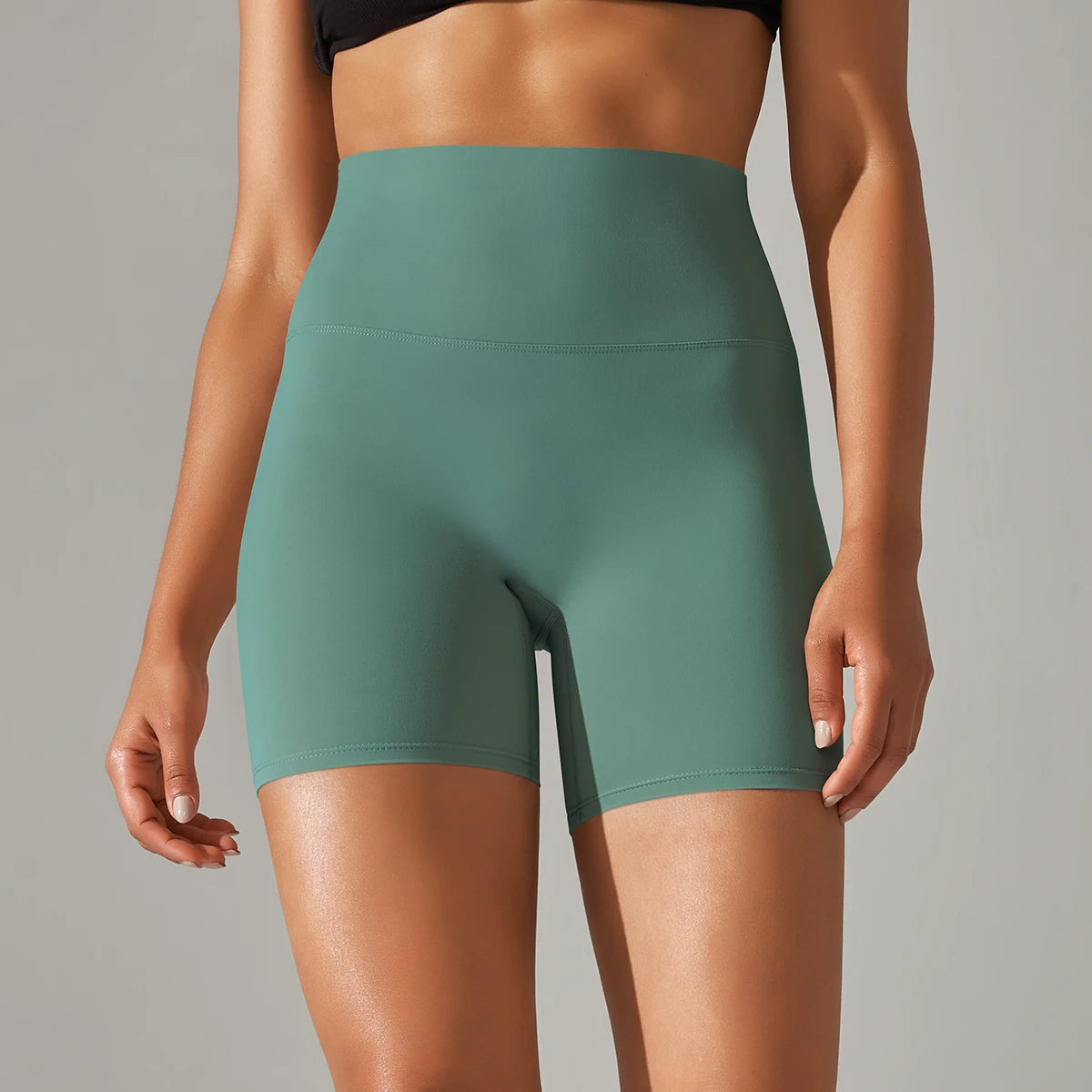 PranaRelief Seamless High-Waisted Yoga Shorts – Breathable Summer Workout Shorts