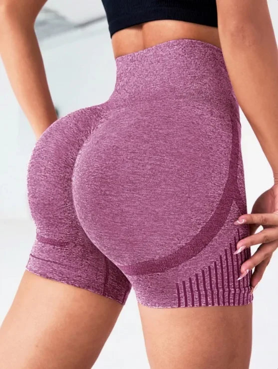 PranaRelief Seamless High-Waisted Yoga Shorts – High-Elasticity Squat-Proof Sports Shorts, Quick-Drying Gym Workout & Casual Biker Shorts for Women
