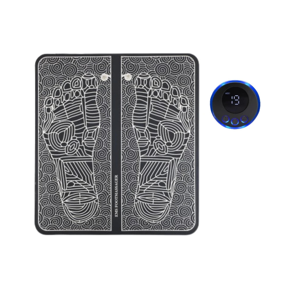 PranaRelief Smart EMS Feet Massage Pad – Electric Muscle Stimulator for Pain Relief & Circulation