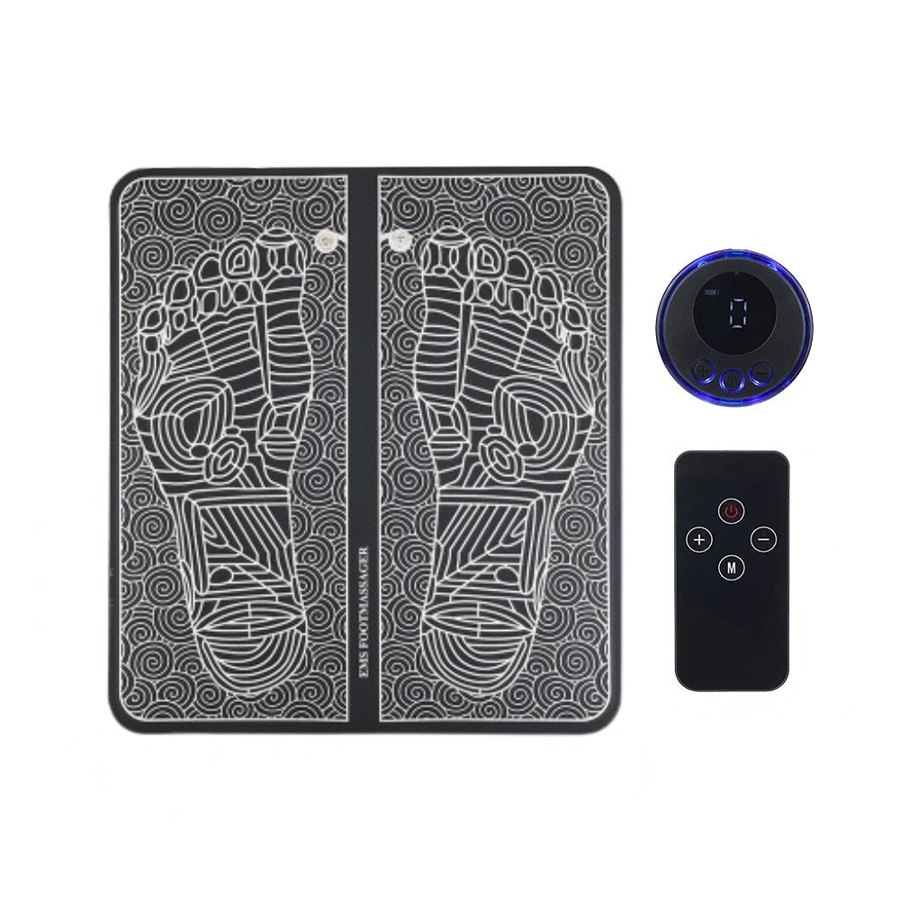 PranaRelief Smart EMS Feet Massage Pad – Electric Muscle Stimulator for Pain Relief & Circulation