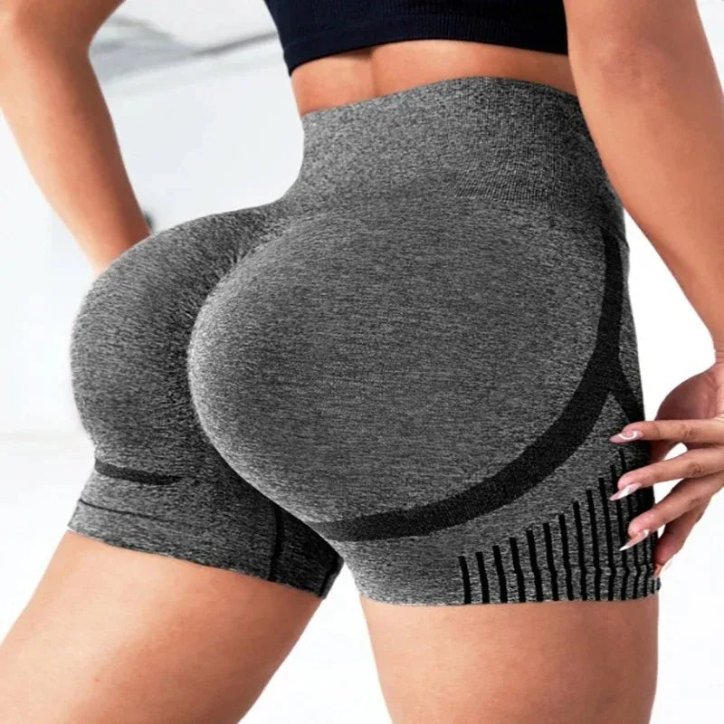 PranaRelief Seamless High-Waisted Yoga Shorts – High-Elasticity Squat-Proof Sports Shorts, Quick-Drying Gym Workout & Casual Biker Shorts for Women