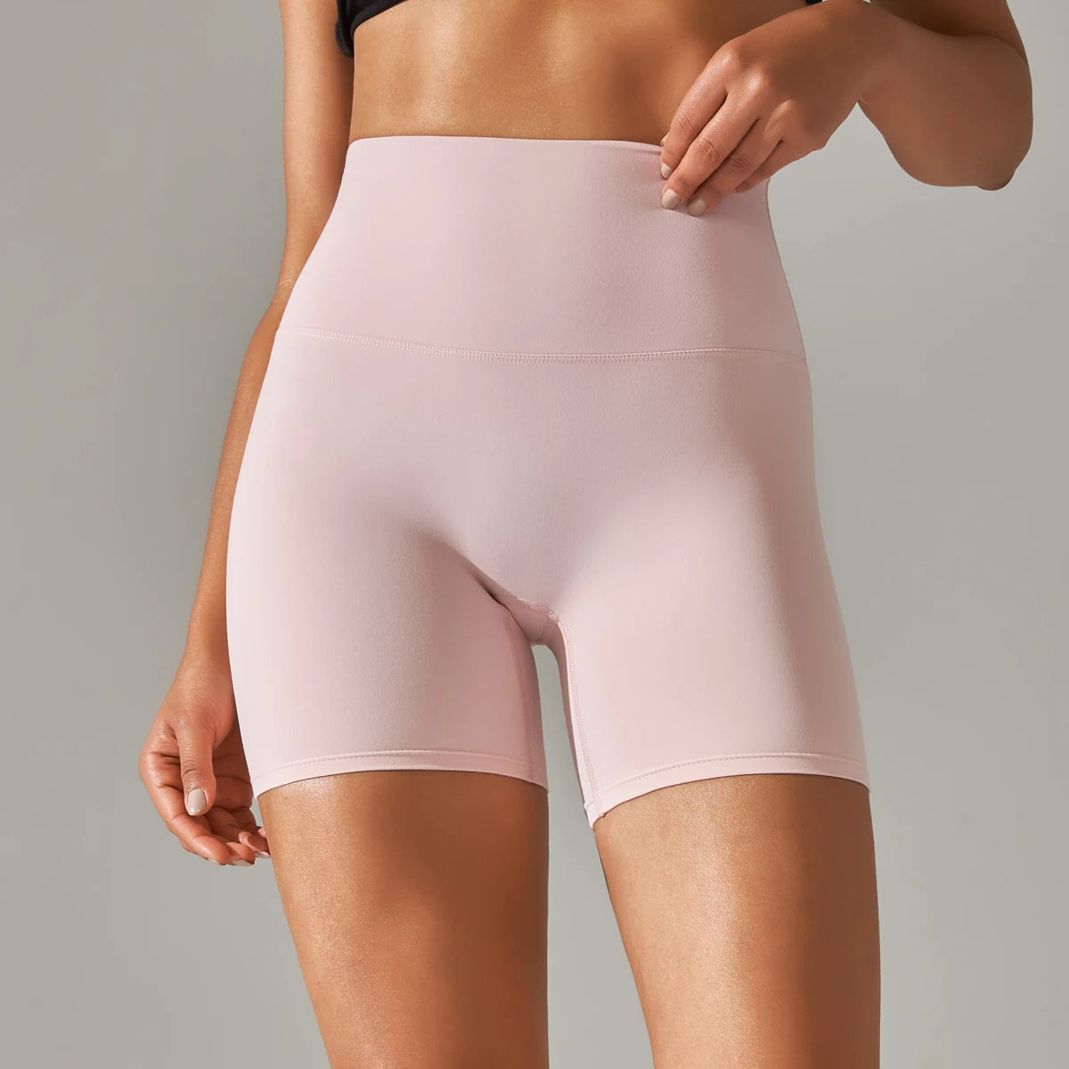 PranaRelief Seamless High-Waisted Yoga Shorts – Breathable Summer Workout Shorts