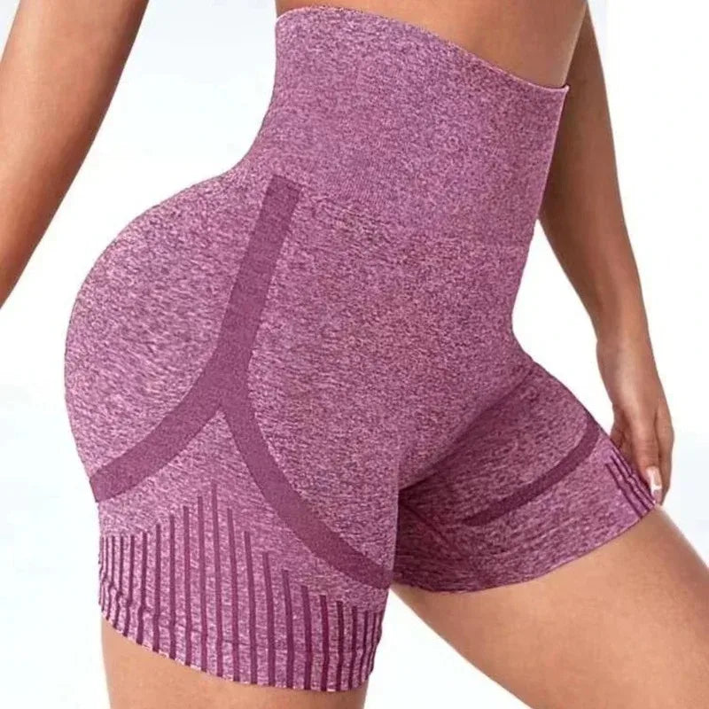 PranaRelief Seamless High-Waisted Yoga Shorts – High-Elasticity Squat-Proof Sports Shorts, Quick-Drying Gym Workout & Casual Biker Shorts for Women